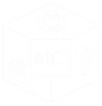 MC³ Lab logo: a cube with an atom, a brain network and a lightbulb around the letters MC³